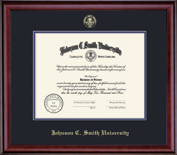 Johnson C. Smith University 8.5x11 Classic Diploma Frame