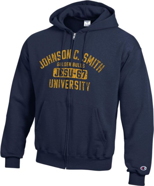 Johnson C. Smith University Golden Bulls Full Zip Hooded Sweatshirt