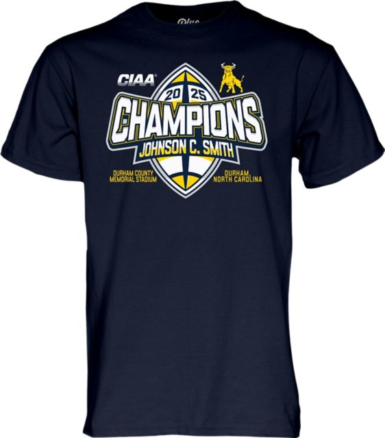 Johnson C. Smith University Football 2025 CIAA Champions Short Sleeve T-Shirt