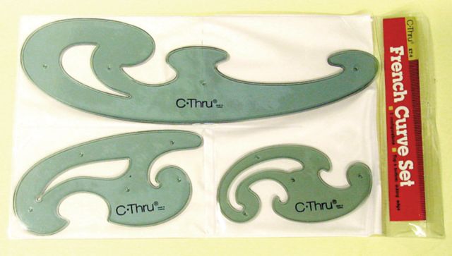 FRENCH CURVE SET 3 PIECE