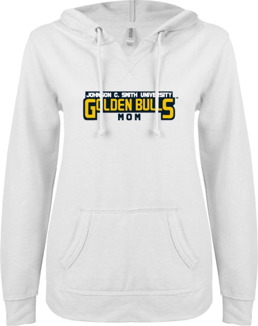 Johnson C Smith ENZA Ladies V Notch Raw Edge Fleece Hoodie Mom - ONLINE ONLY