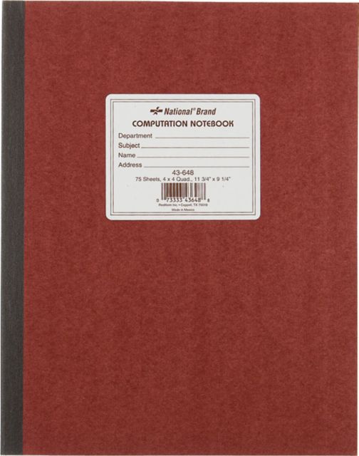 COMP NOTEBK 9.25x11.75 75SH QU
